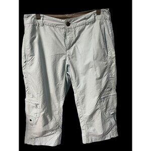 Columbia Titanium Cargo Capri Pants Womens 4 BLUE Outdoor Hiking Wear OUTDOORSY